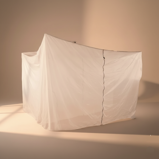 Toldo o Carpa de Extracción de Miel en Campo